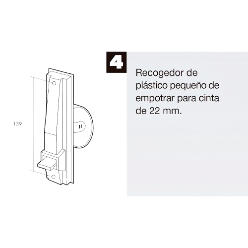 Recogedor Persiana Plastico