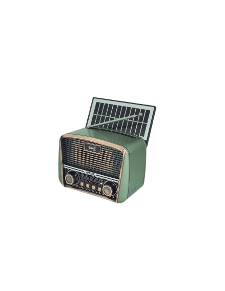 Radio vintage panel solar