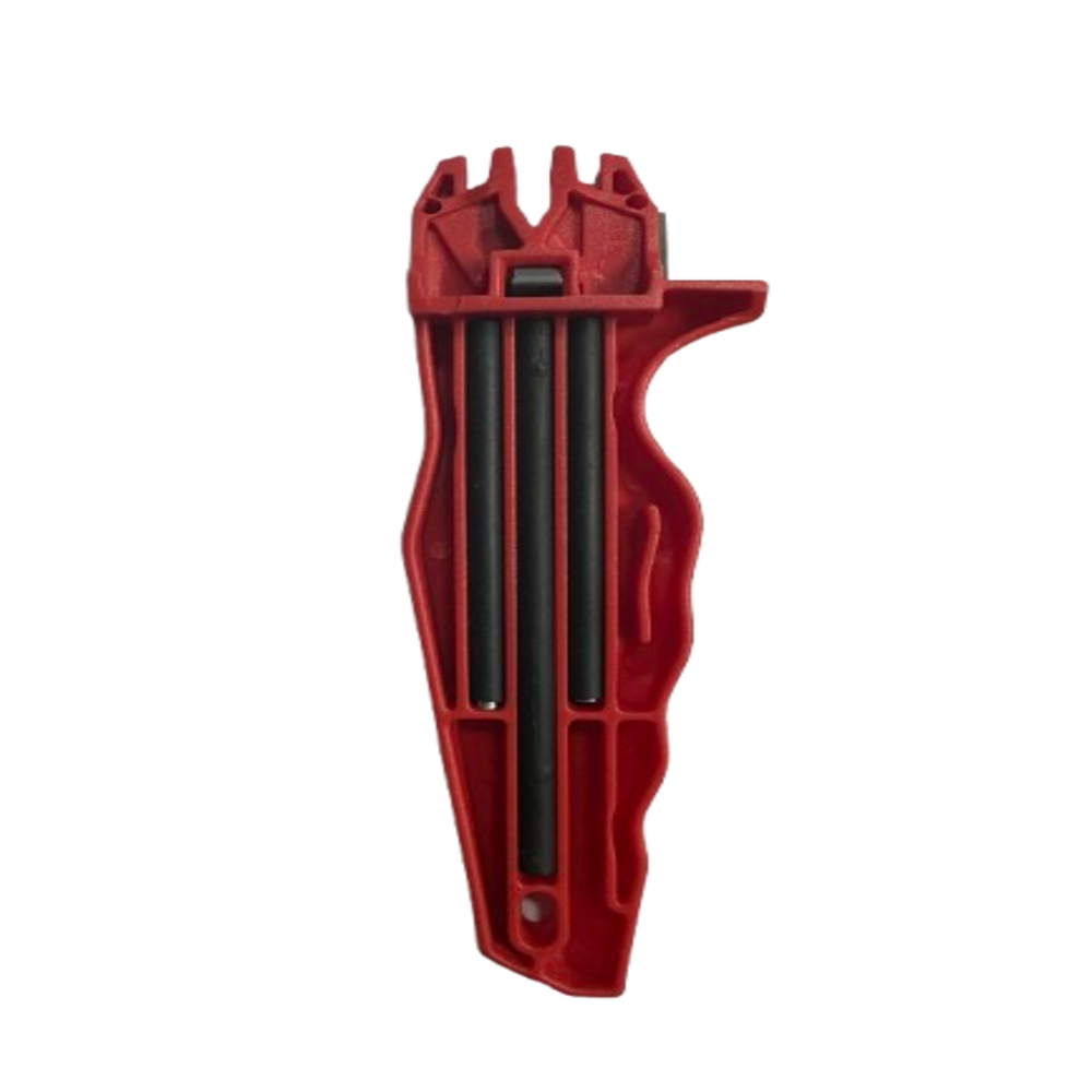 Afilador de Cuchillos y Tijeras Piraña - Afilador Manual Ergonómico para Cocina, Hogar y Profesional
