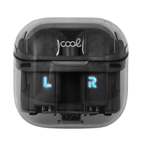Auriculares Stereo Bluetooth Dual Pod Earbuds COOL Crystal Negro