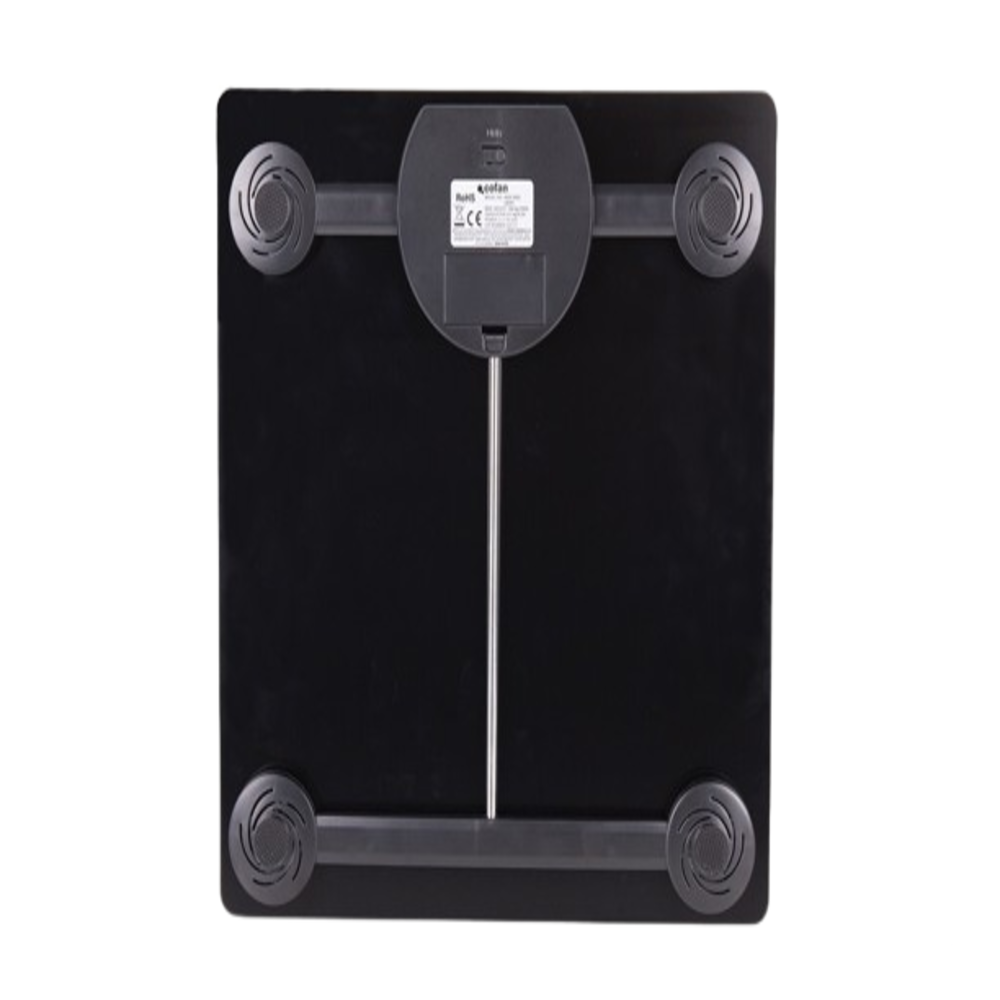 Báscula de Baño Digital Cofan - Plataforma de Vidrio Templado, Pantalla LED y Medición Precisa - Color Piedra