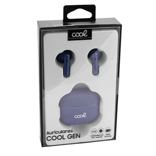 Auriculares Stereo Bluetooth Earbuds COOL Gen Azul