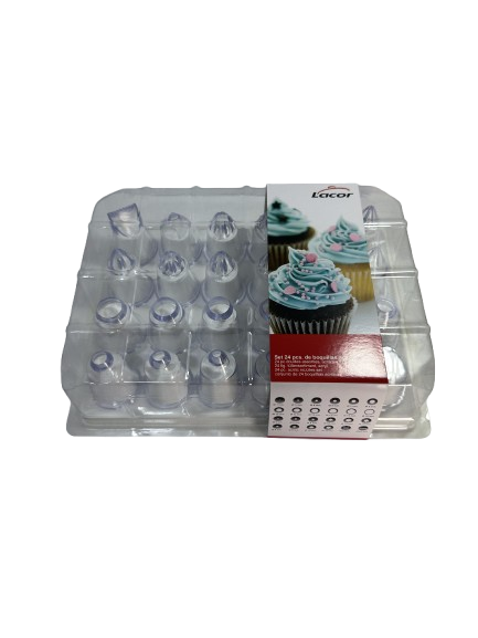 Set 24 pcs. de boquillas acrilicas - LACOR