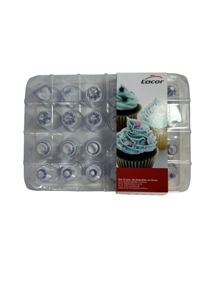 Set 24 pcs. de boquillas acrilicas - LACOR