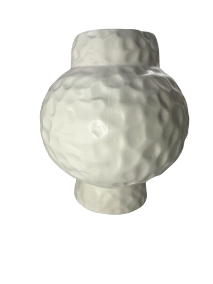 Florero con relieves de Porcelana