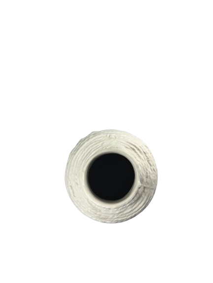 Florero Marfil Trenzado de porcelana